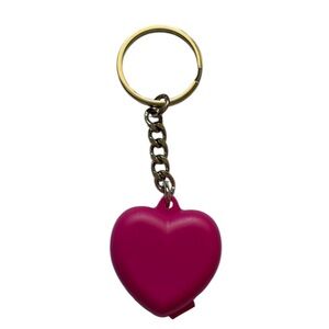New Tupperware Pink Heart Container Holder Keychain